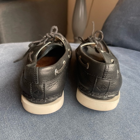 Sperry Top-sider- Black Leather Size 7.5 - Picture 4 of 5